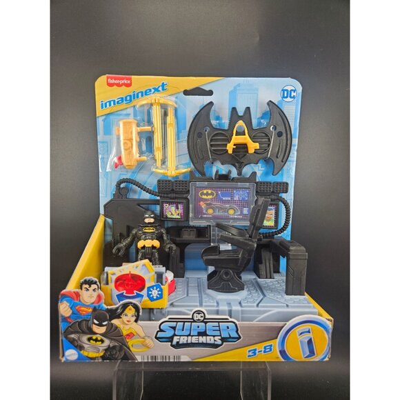 Fisher-Price Imaginext DC Super Friends Batman Command Center Playset Ages 3-8 - Picture 1 of 8